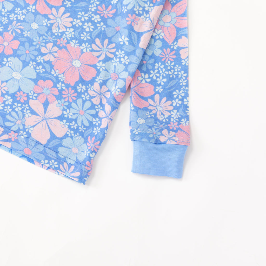 Kids Bamboo Two-Piece Pajama Set Spring Petal Party