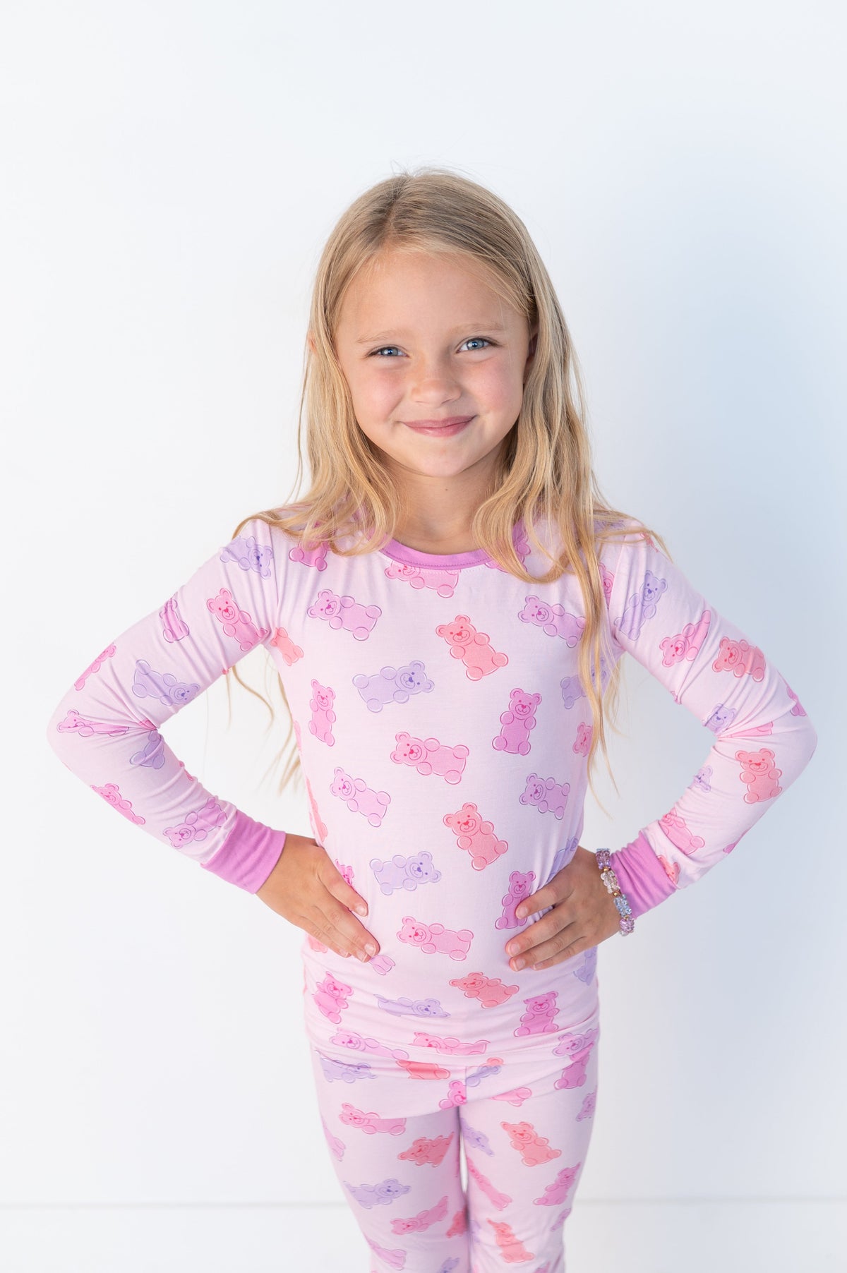 Gummy Bears (Long Sleeve PJ) - Pink
