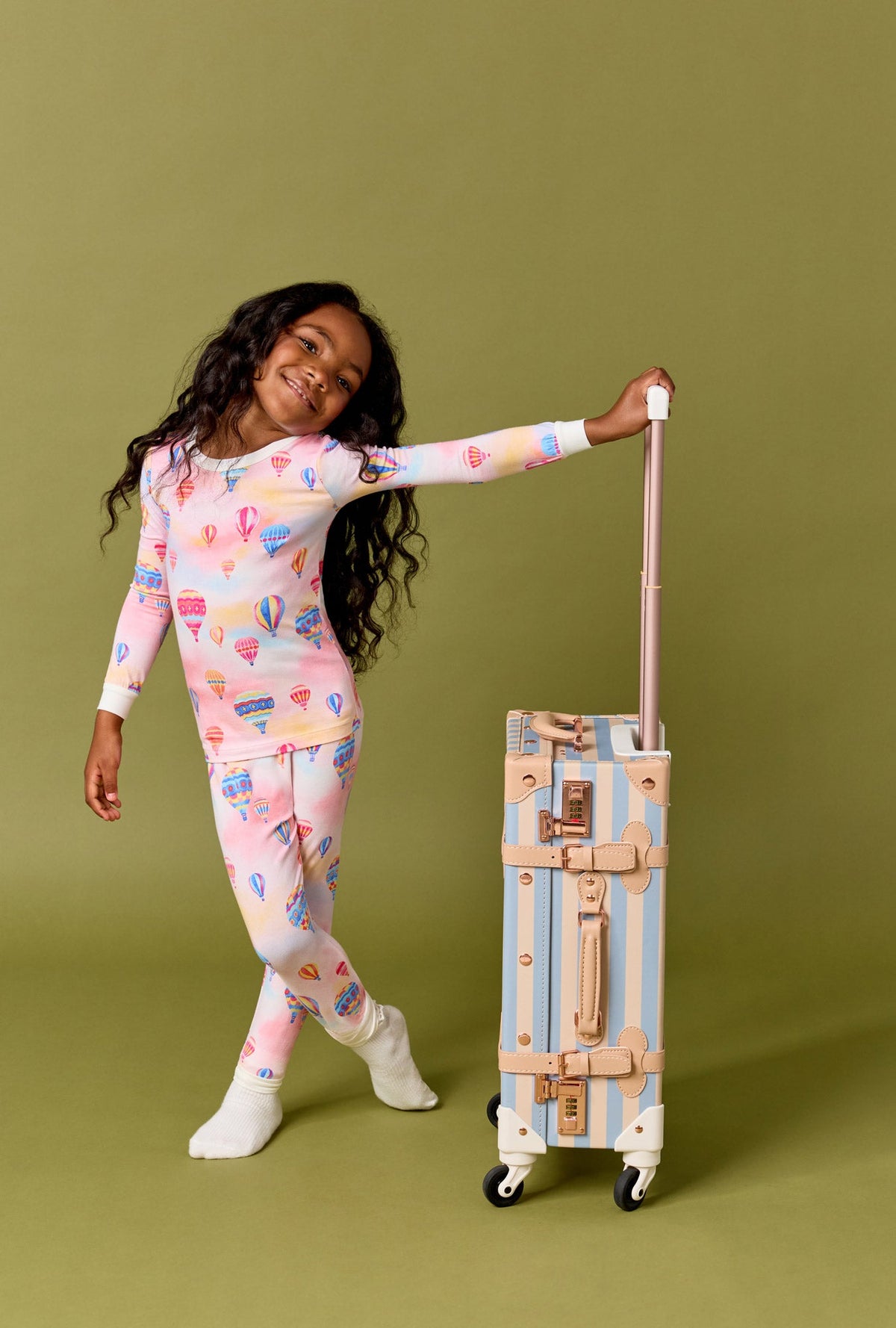 Serene Sunrise Long Sleeve Stretch Jersey Kids Pj Set