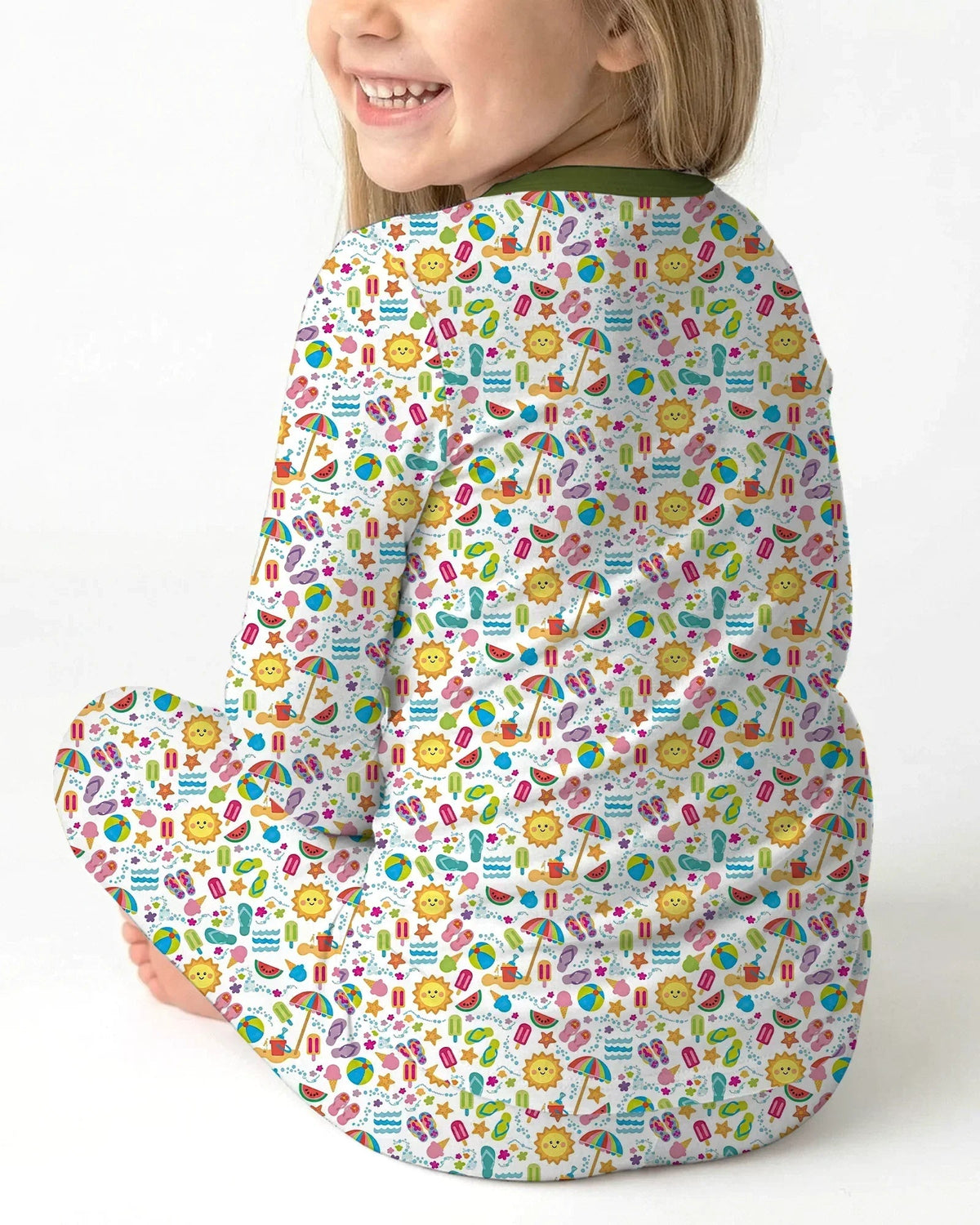 Sunshine Splash Party Bamboo Two Piece Long Sleeve Pajama Set