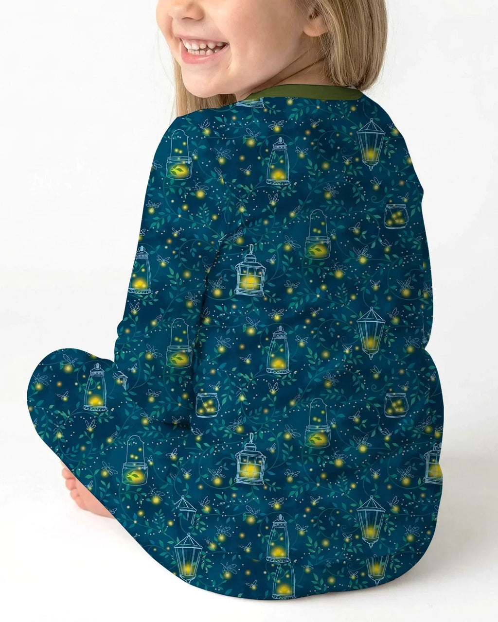 Firefly Lantern Night Bamboo Two Piece Long Sleeve Pajama Set