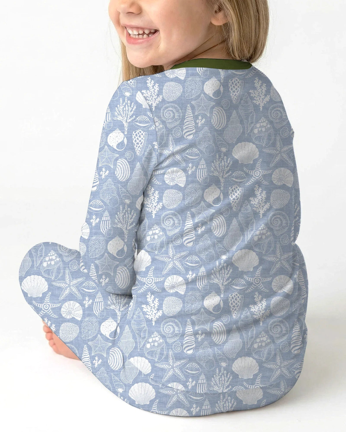 Coastal Treasures Bamboo Two Piece Long Sleeve Pajama Set