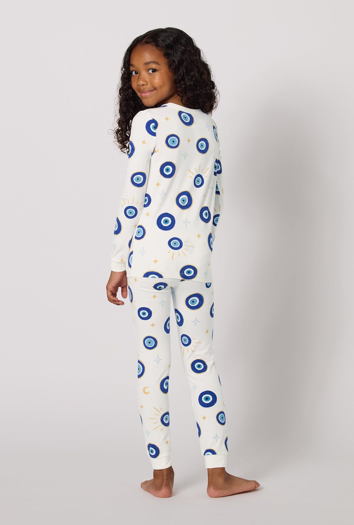 Eyeconic Long Sleeve Stretch Jersey Kids Pj Set