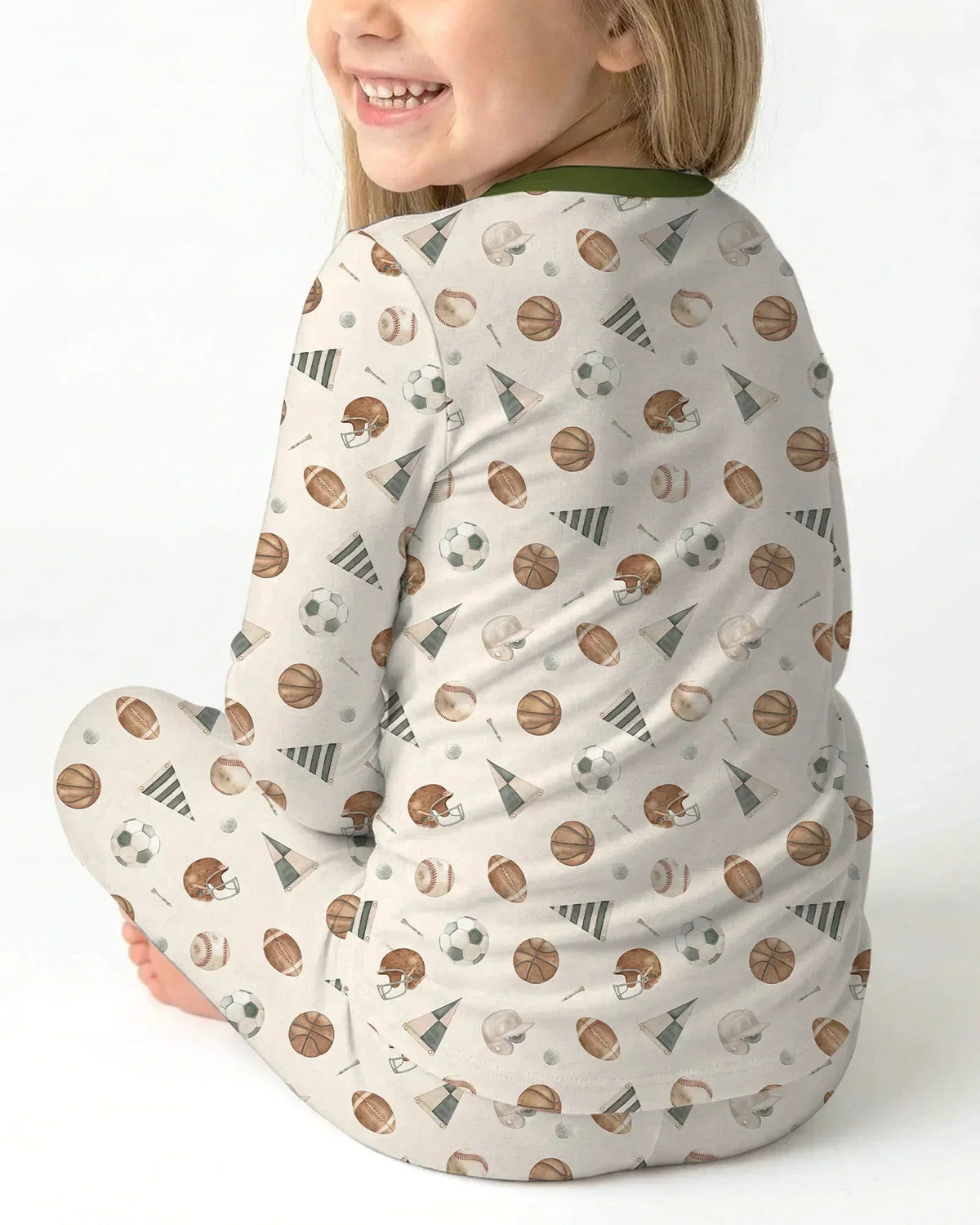 Game Day Heroes Bamboo Two Piece Long Sleeve Pajama Set