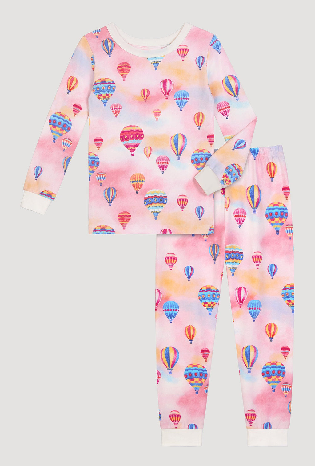 Serene Sunrise Long Sleeve Stretch Jersey Kids Pj Set