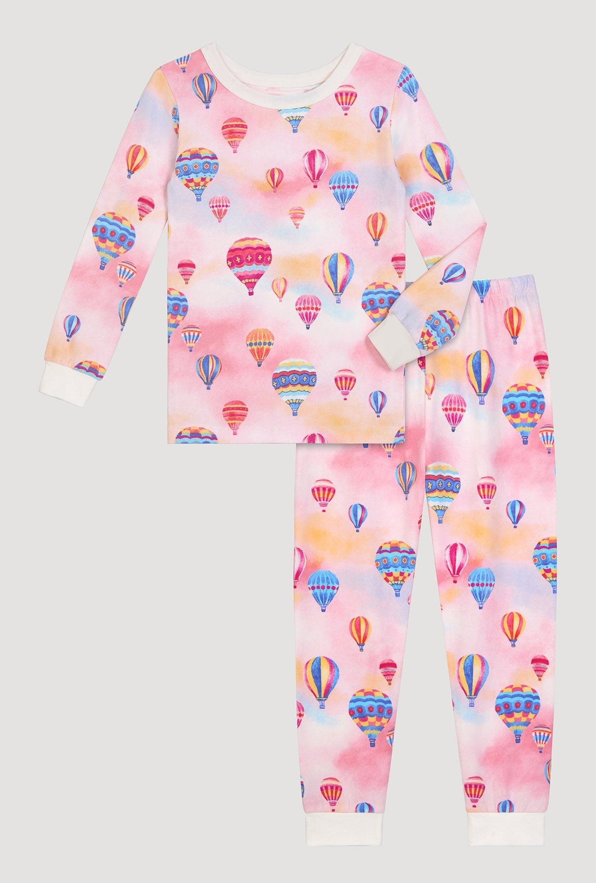 Serene Sunrise Long Sleeve Stretch Jersey Kids Pj Set
