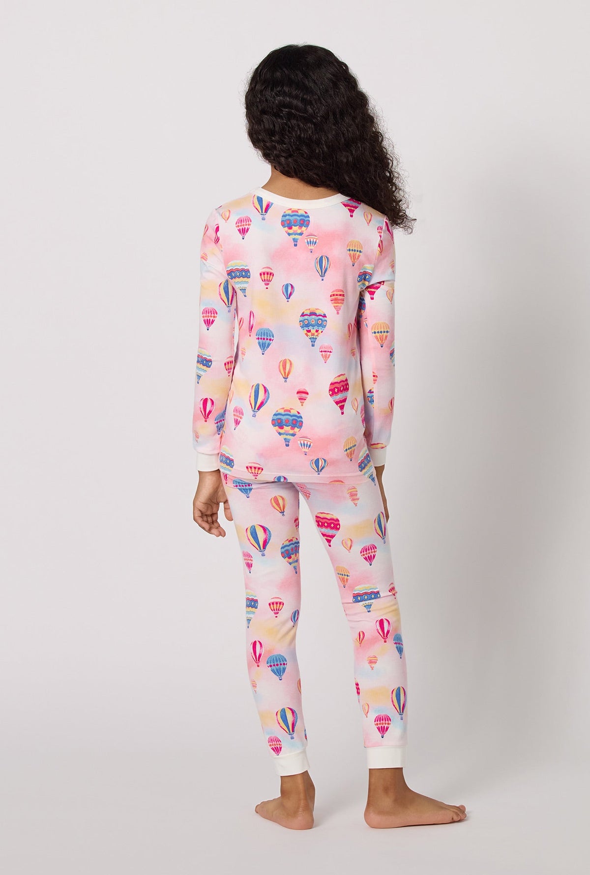 Serene Sunrise Long Sleeve Stretch Jersey Kids Pj Set