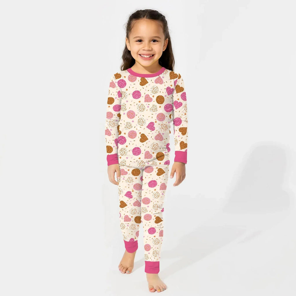 Sweet Concha Bamboo Two Piece Long Sleeve Pajama Set