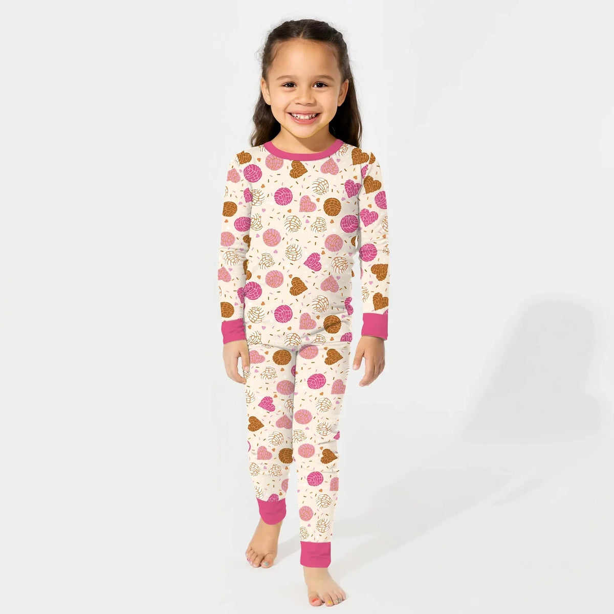 Sweet Concha Bamboo Two Piece Long Sleeve Pajama Set