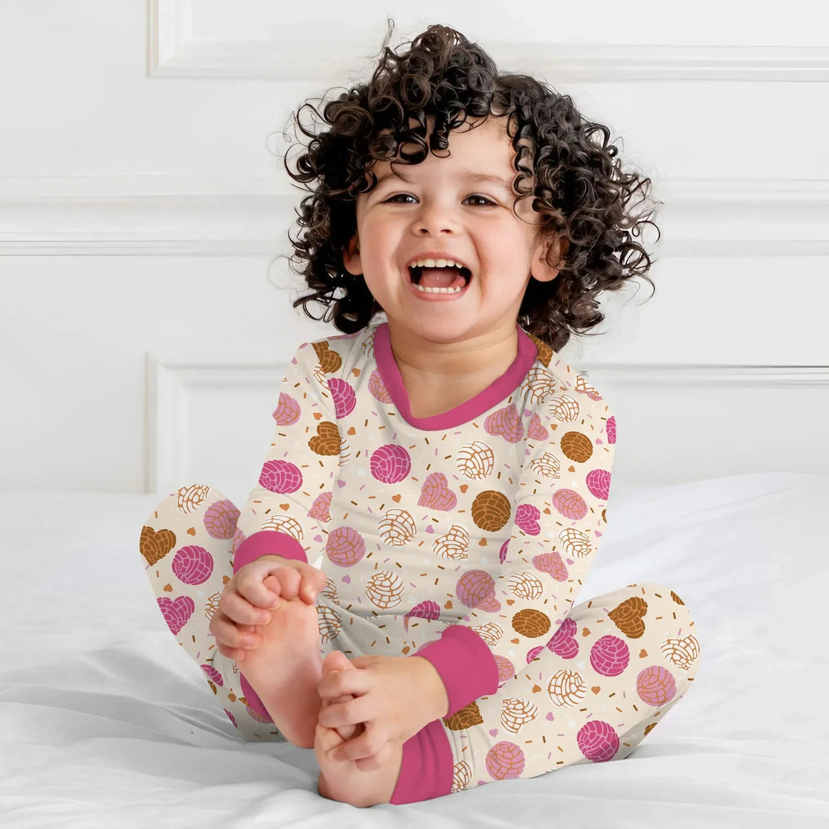 Sweet Concha Bamboo Two Piece Long Sleeve Pajama Set