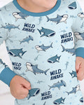 Wide Awake Matching Daddy & Me Bamboo Two Piece Long Sleeve Pajama Set