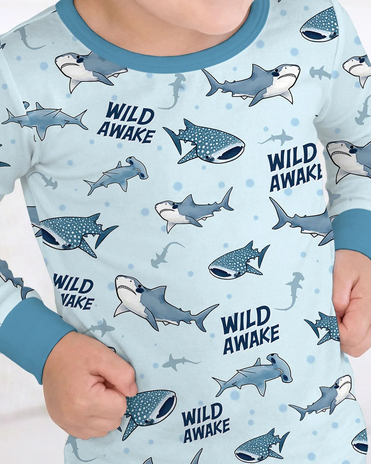 Wide Awake Matching Daddy & Me Bamboo Two Piece Long Sleeve Pajama Set