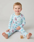 Land Of Free Family Matching Bamboo Two Piece Long Sleeve Pajama Set