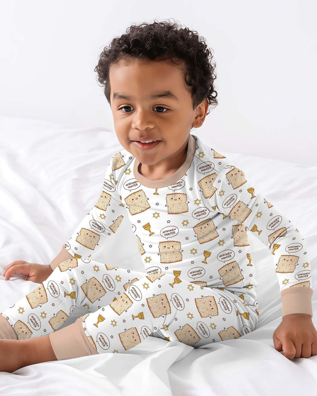 Afikomen Hunter Bamboo Two Piece Long Sleeve Pajama Set