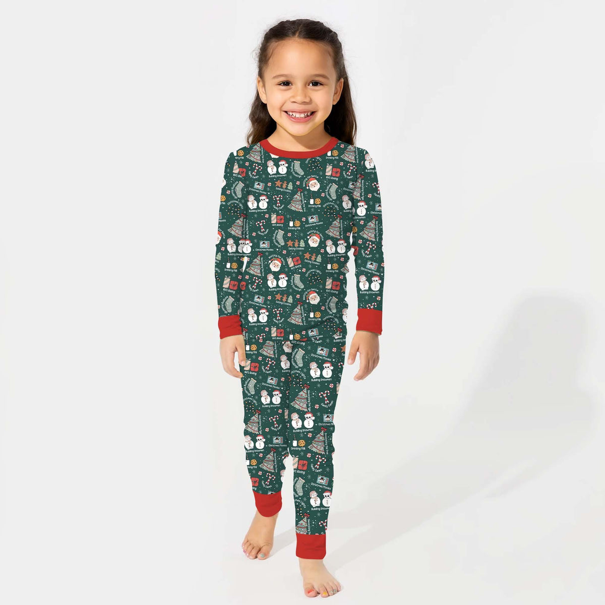 Christmas Things Bamboo Two Piece Long Sleeve Pajama Set