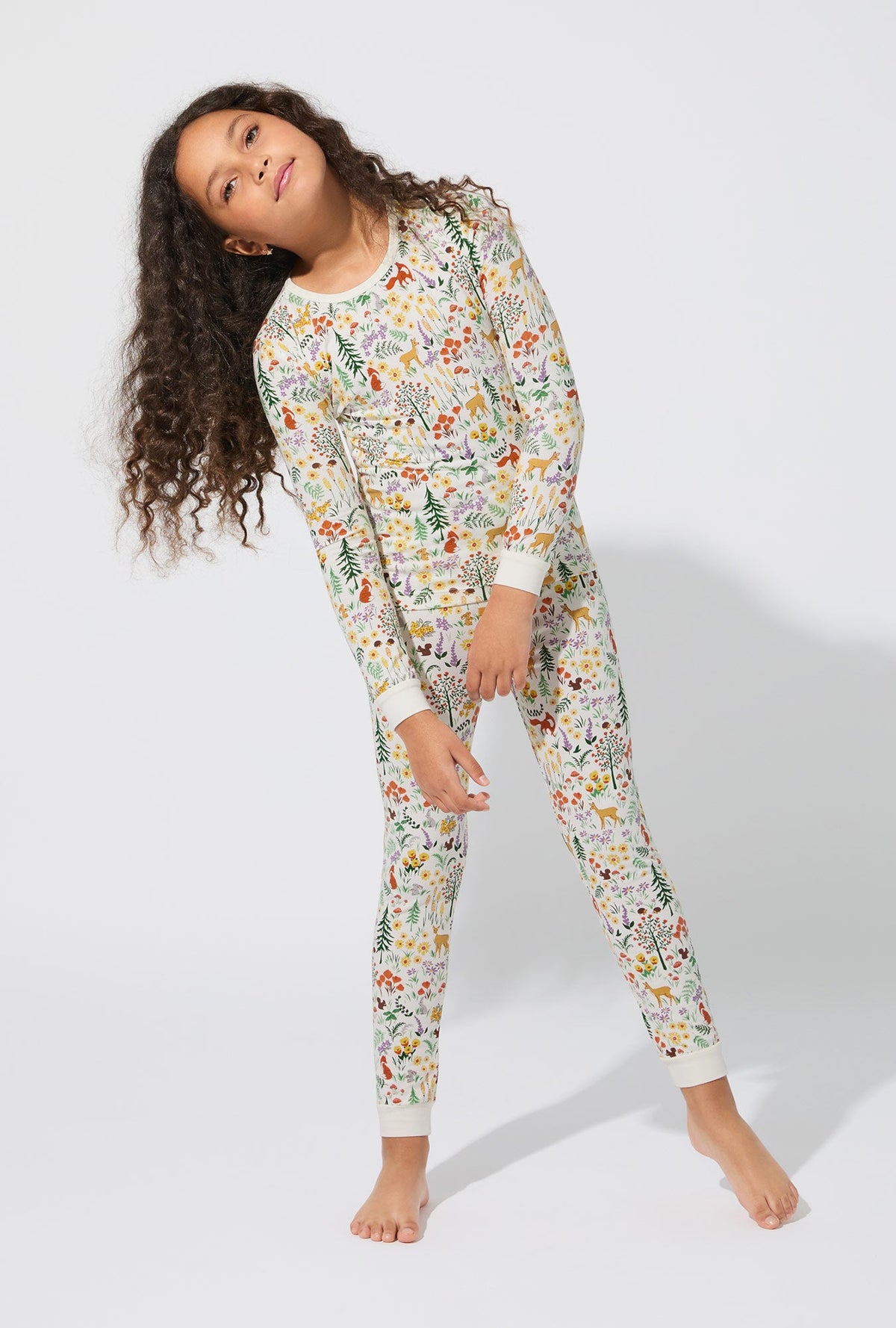 Forest Trails Long Sleeve Stretch Jersey Kids PJ Set