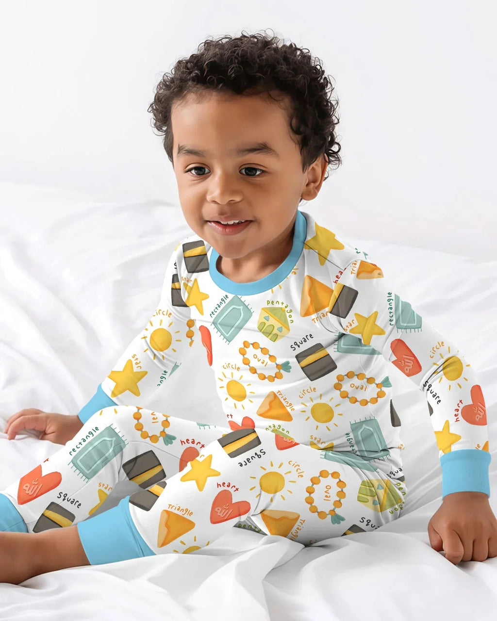 Islamic Shapes Bamboo Two Piece Long Sleeve Pajama Set