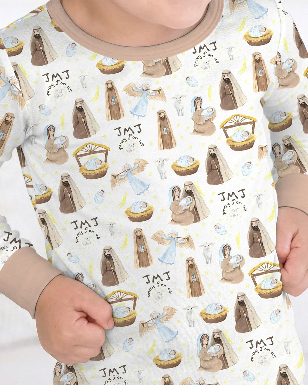 Holy Family Bamboo Two Piece Long Sleeve Pajama Set