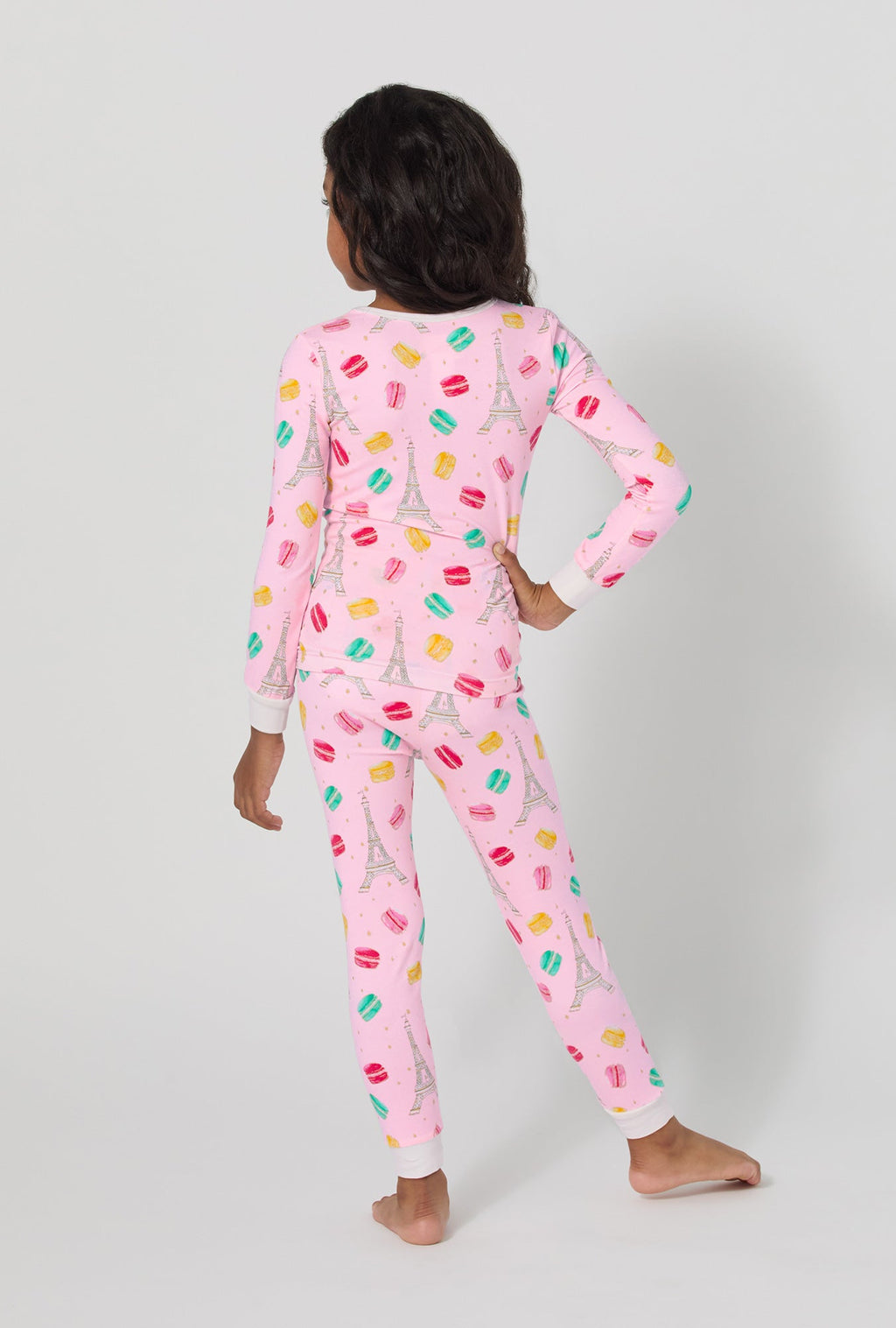 Eiffel For You Long Sleeve Stretch Jersey Kids Pj Set