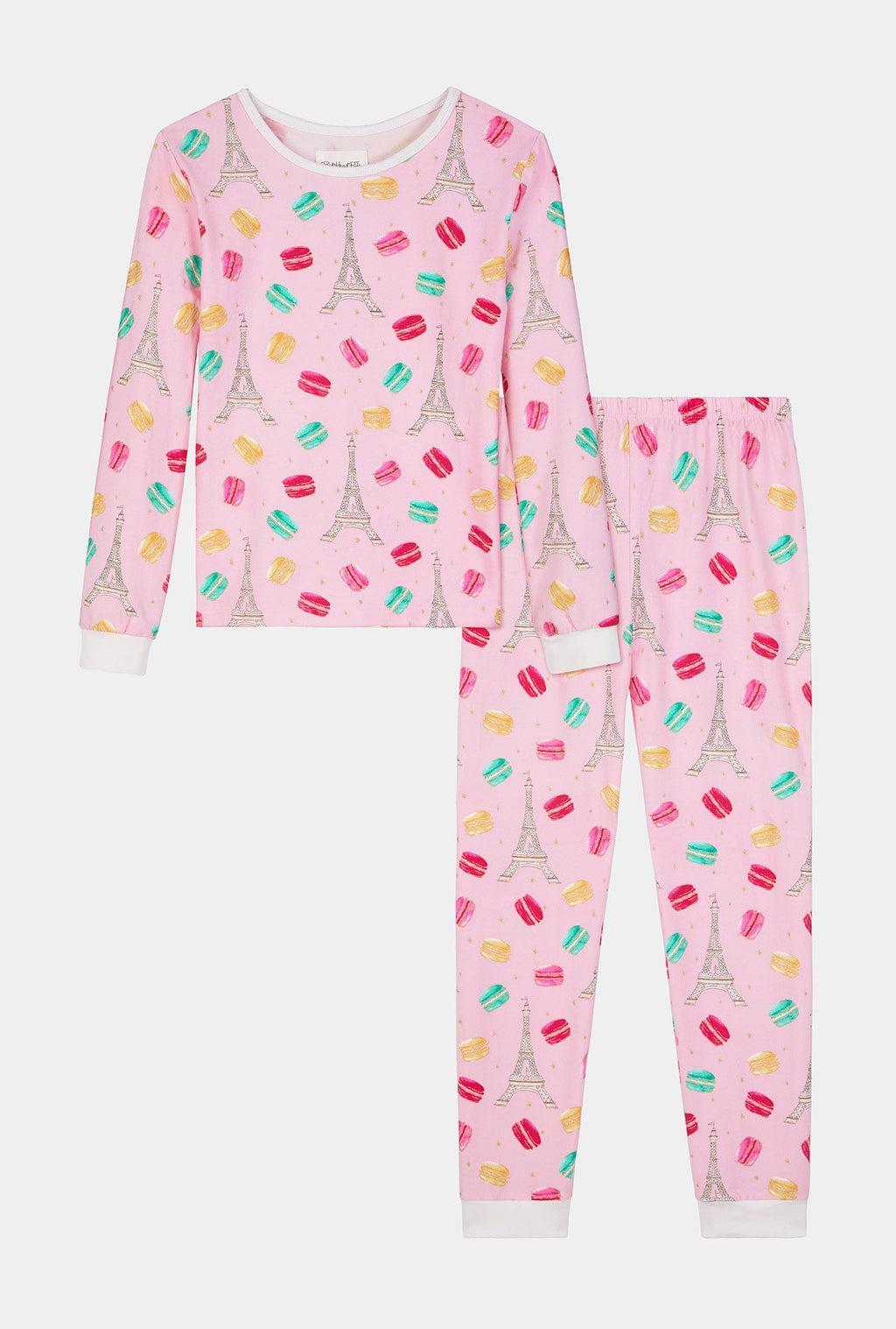 Eiffel For You Long Sleeve Stretch Jersey Kids Pj Set
