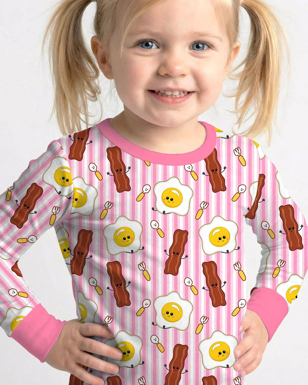 Breakfast Club Bamboo Two Piece Long Sleeve Pajama Set