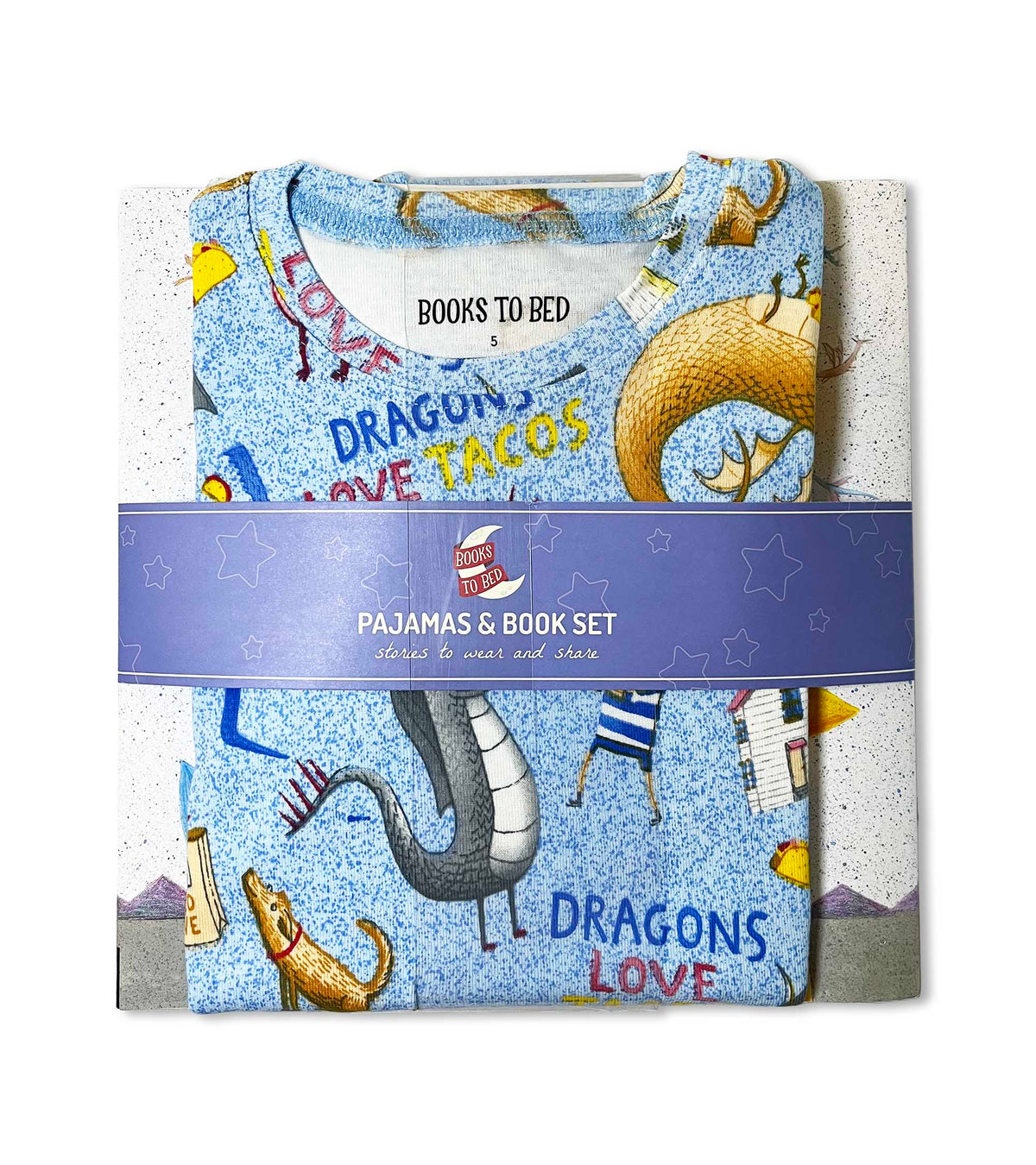 Dragons Love Tacos 2: The Sequel - Flat Pack PJ Set With Book