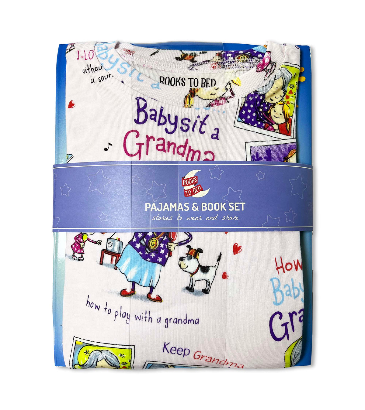 How To Babysit A Grandma - Flat Pack PJ Set With Book