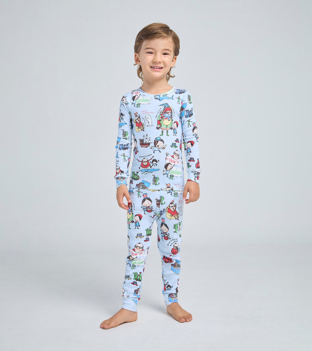 How To Babysit A Grandpa - Flat Pack PJ Set With Book