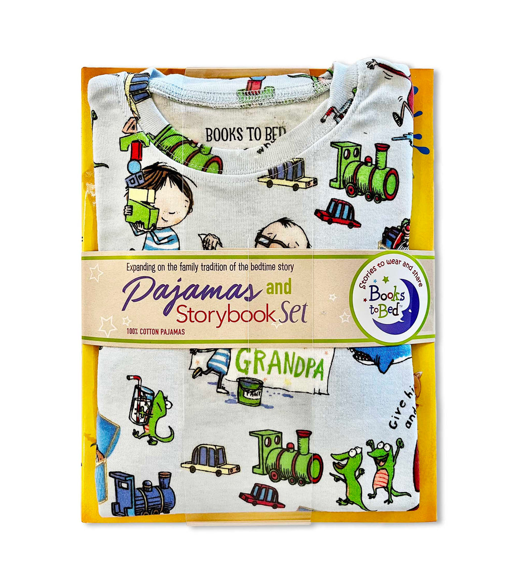 How To Babysit A Grandpa - Flat Pack PJ Set With Book