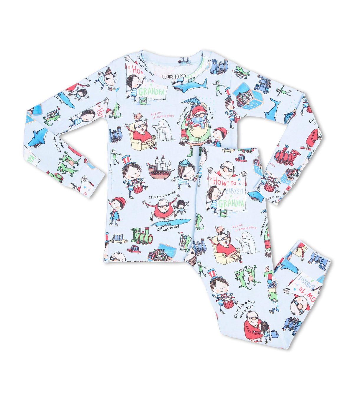 How To Babysit A Grandpa - Flat Pack PJ Set With Book