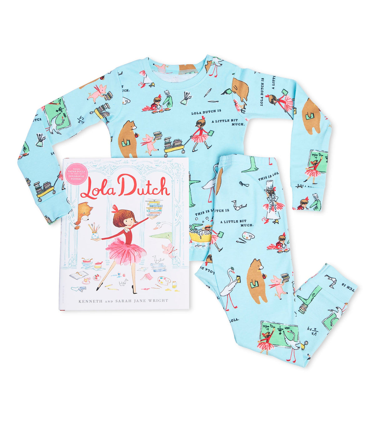 Lola Dutch - Flat Pack PJ Set With Book