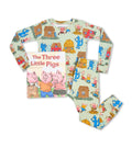 Three Little Pigs - Flat Pack PJ Set With Book