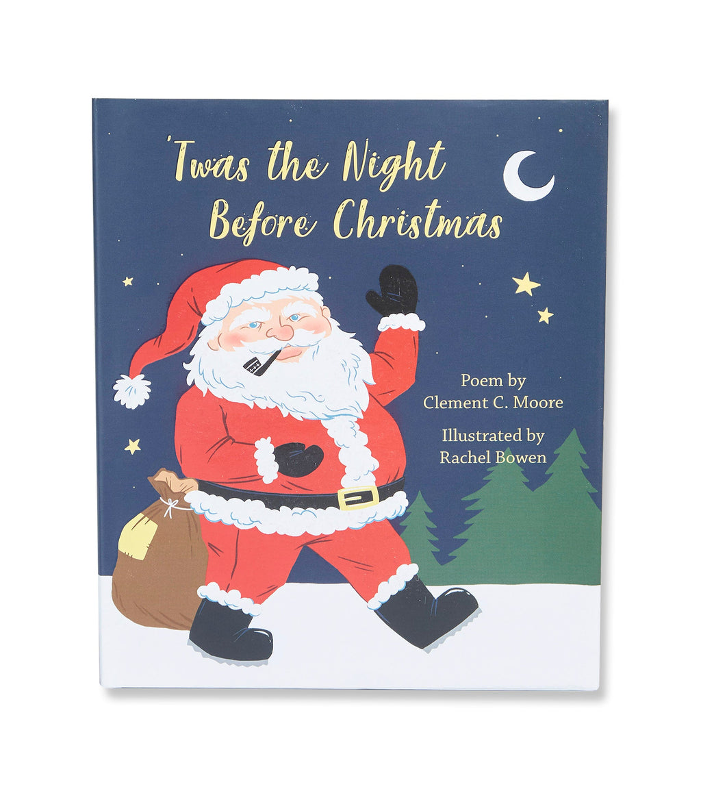 Twas The Night Before Christmas - Pink Flat Pack PJ Set With Book