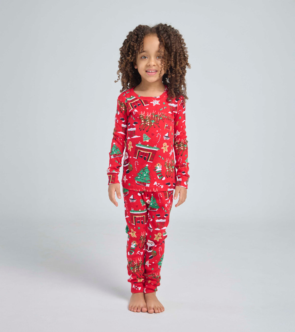 Twas The Night Before Christmas - Red Flat Pack PJ Set With Book
