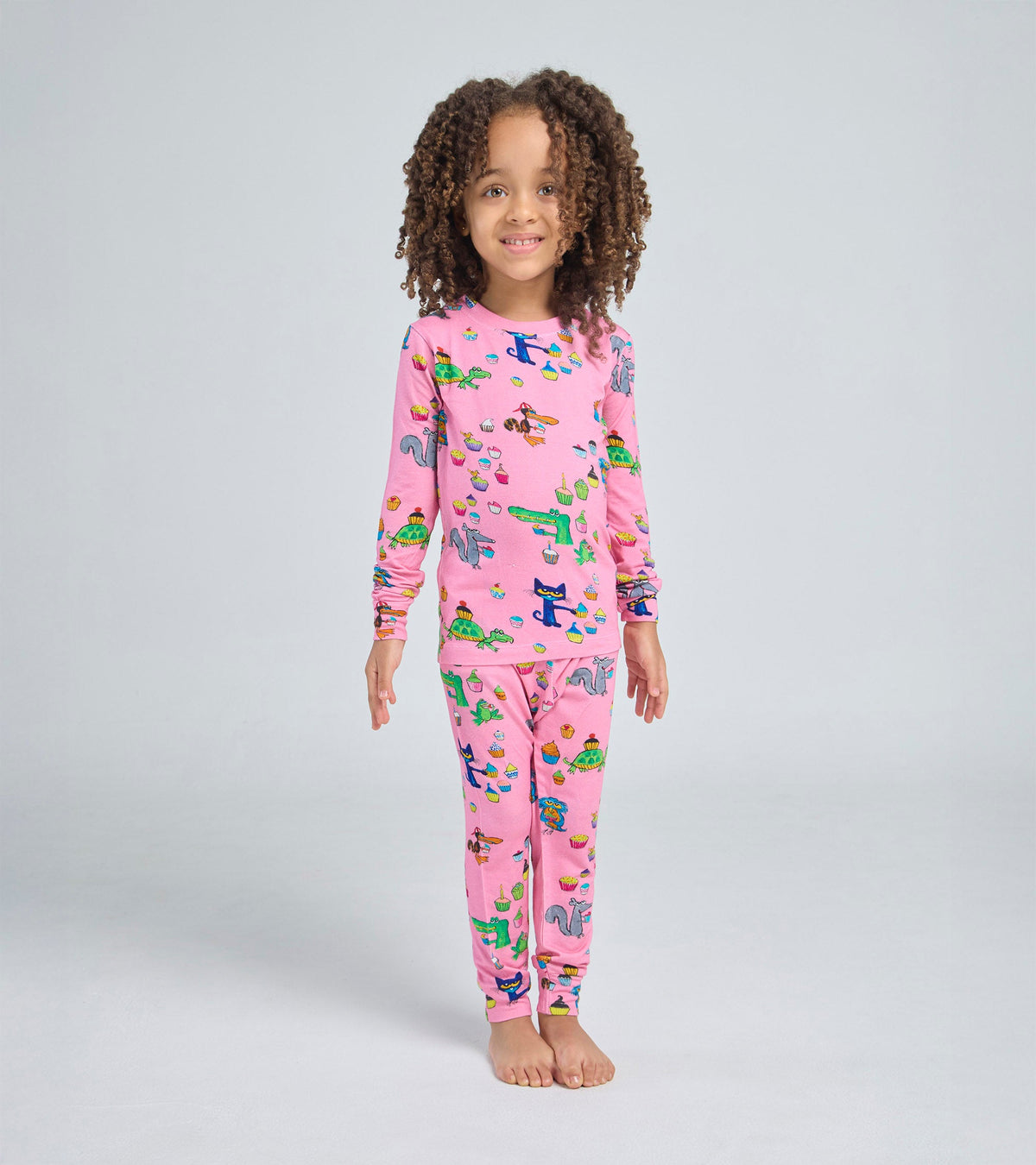Pete The Cat Girl - Long Sleeve Flat Pack PJ Set With Book