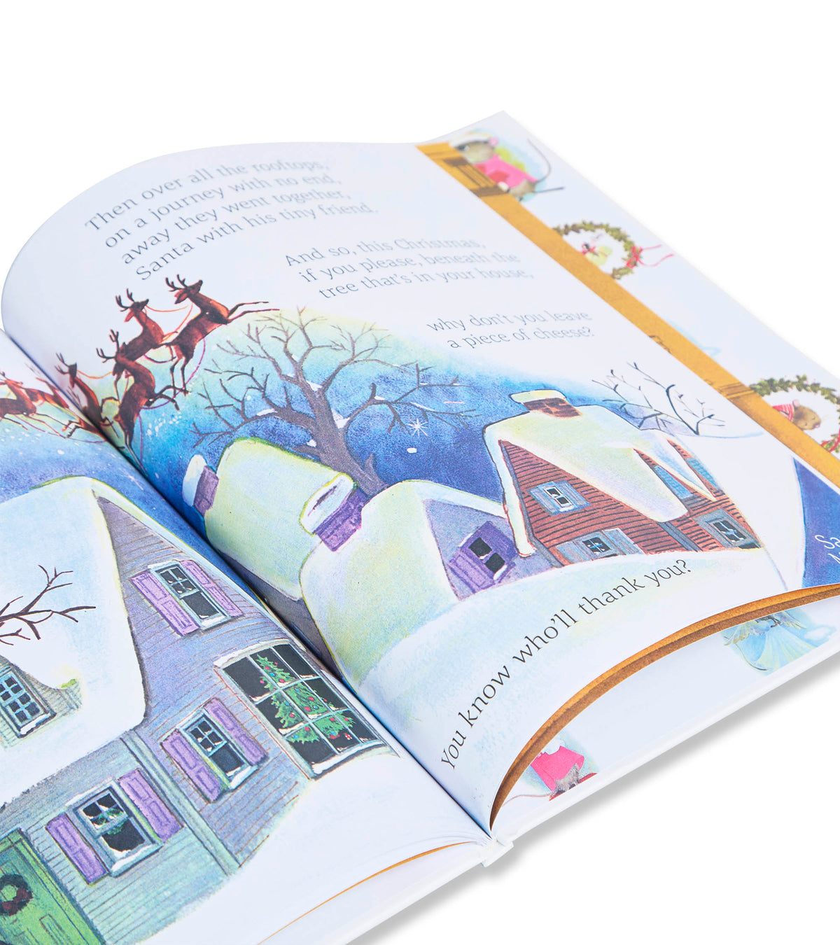 Santa Mouse - Flat Pack PJ Set With Book