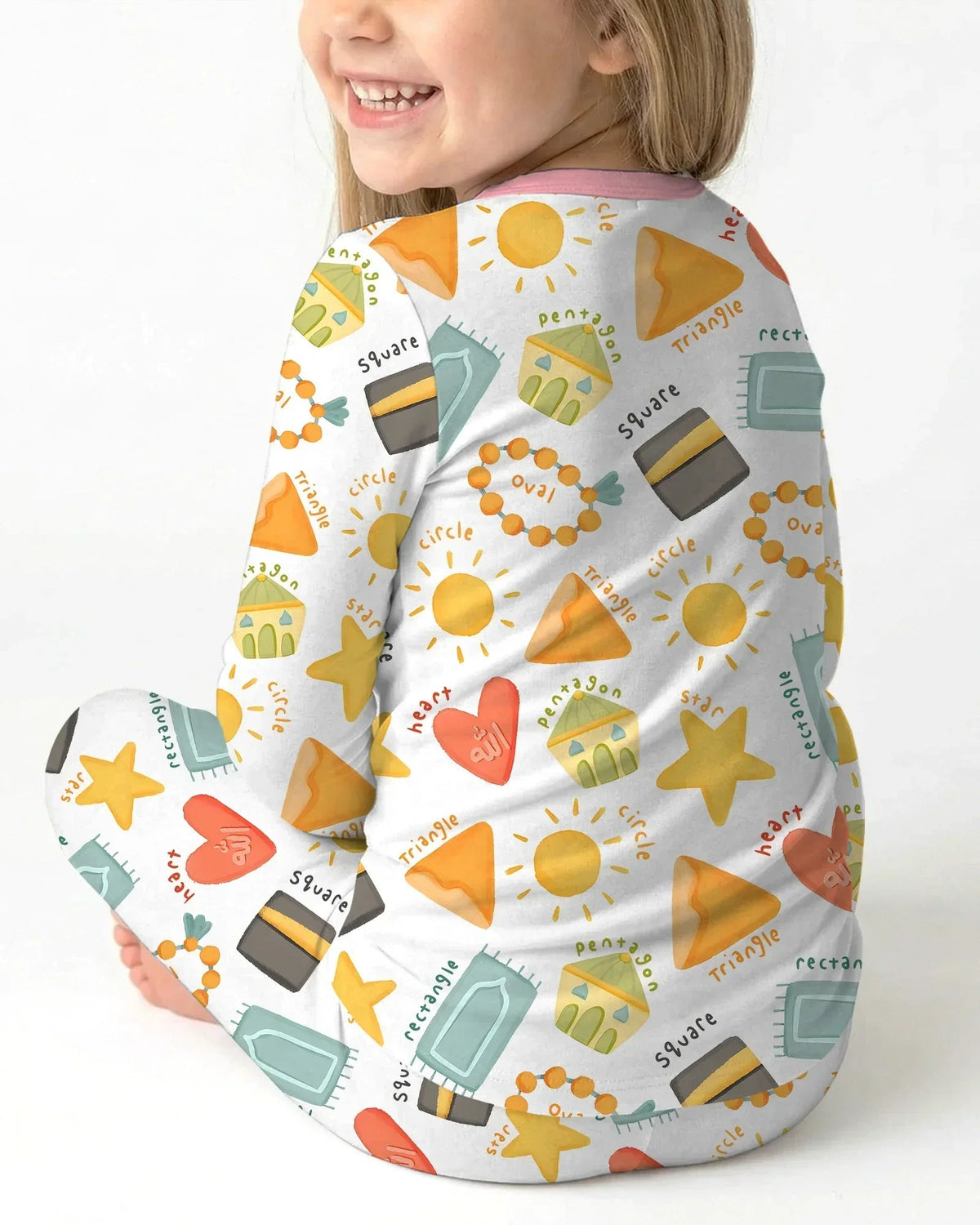 Islamic Shapes Bamboo Two Piece Long Sleeve Pajama Set