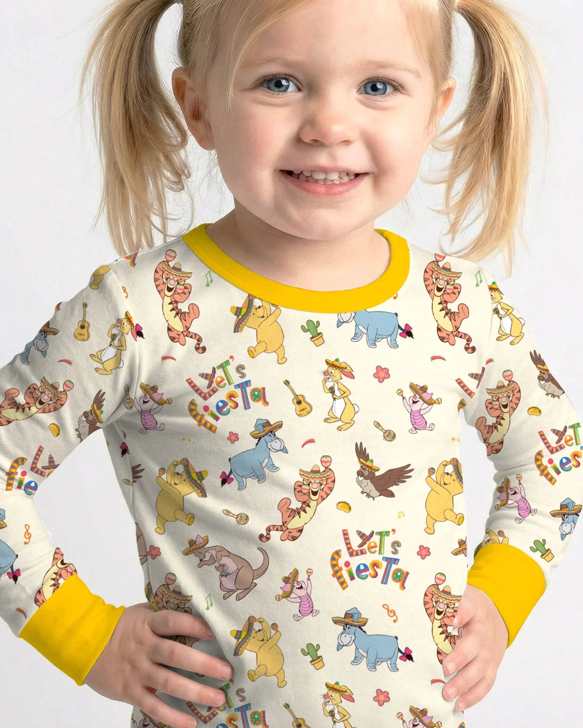 Let's Fiesta Bamboo Two Piece Long Sleeve Pajama Set