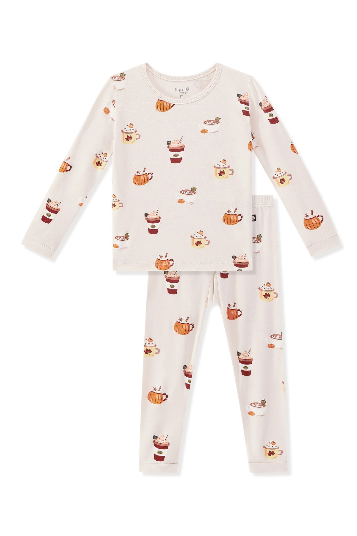 Long Sleeve Pajamas in Pumpkin Spice Latte