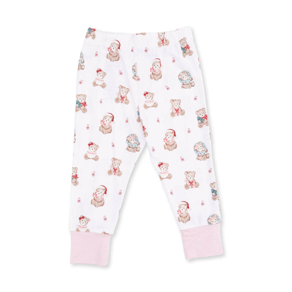 Christmas Teddy Bears Pink - Long Sleeve Loungewear Set