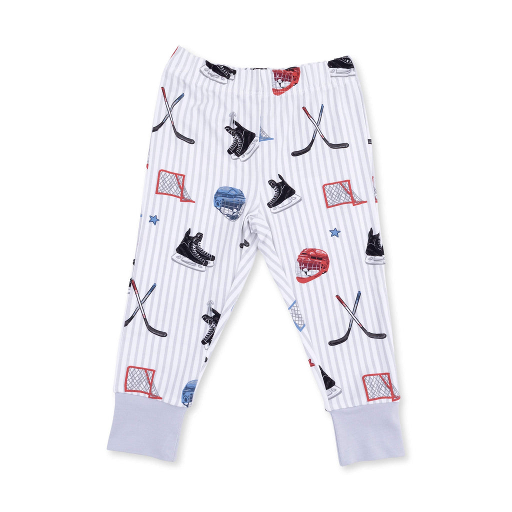 Long Sleeve Loungewear Set - Hockey Stripe
