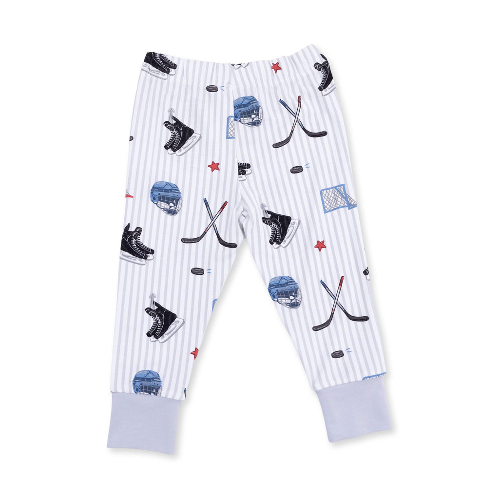 Long Sleeve Loungewear Set - Hockey Stripe