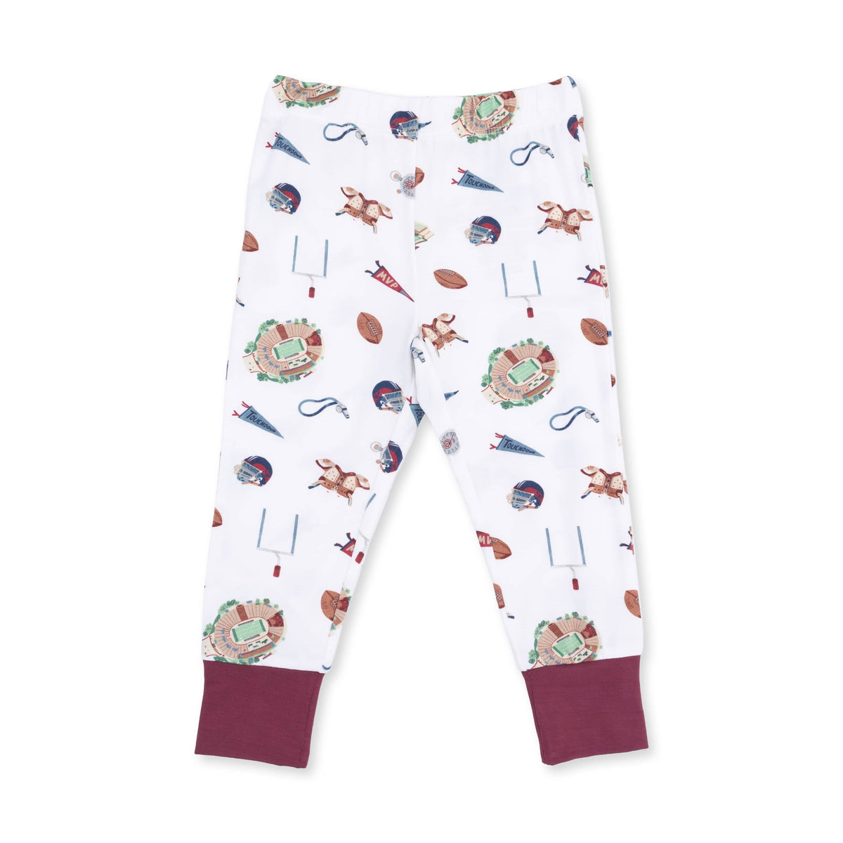 Long Sleeve Loungewear Set - Vintage Football