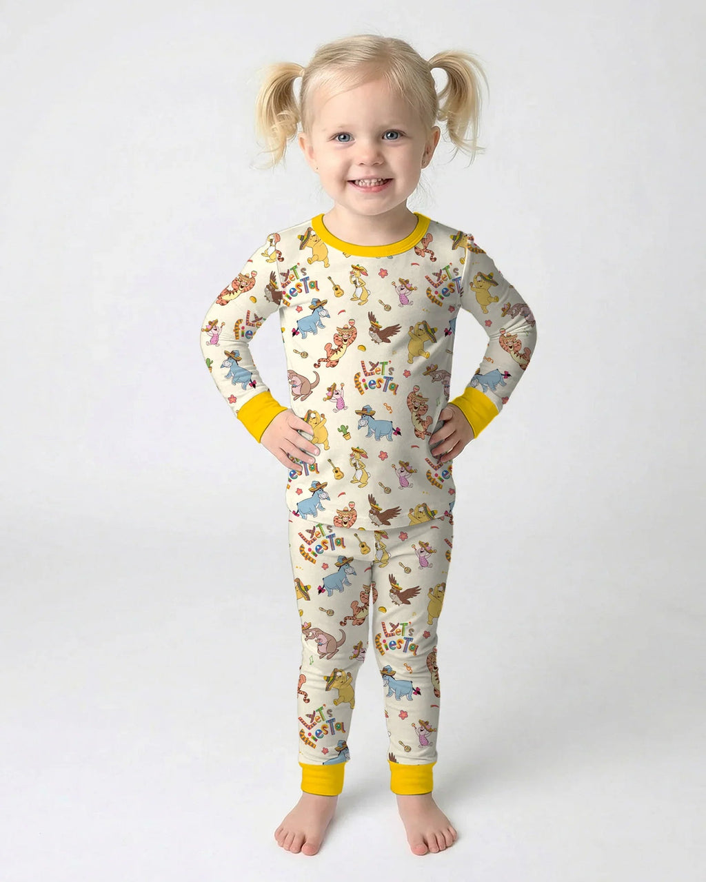 Let's Fiesta Bamboo Two Piece Long Sleeve Pajama Set