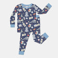 Christmas Train Bamboo Two Piece Long Sleeve Pajama Set