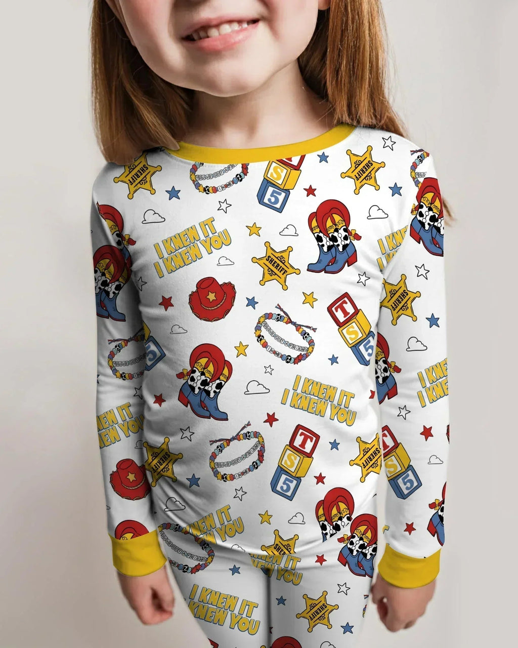 Little Cowgirl Bamboo Two Piece Long Sleeve Pajama Set