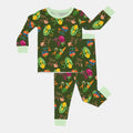 Veggie Letter Bamboo Two Piece Long Sleeve Pajama Set