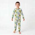 Outdoor Fishing Western Patchwork Kids Two-Piece Pajama Set