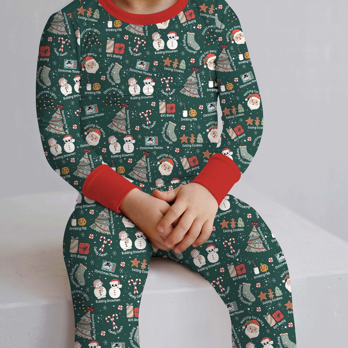 Christmas Things Bamboo Two Piece Long Sleeve Pajama Set