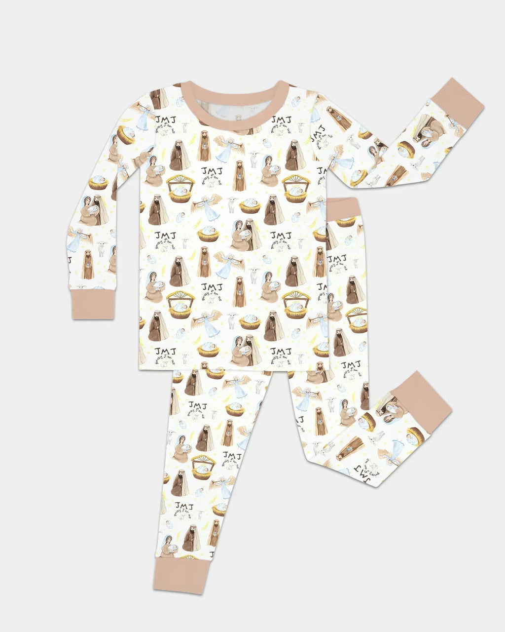 Holy Family Bamboo Two Piece Long Sleeve Pajama Set